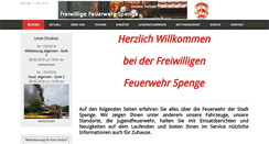Desktop Screenshot of feuerwehr-spenge.de